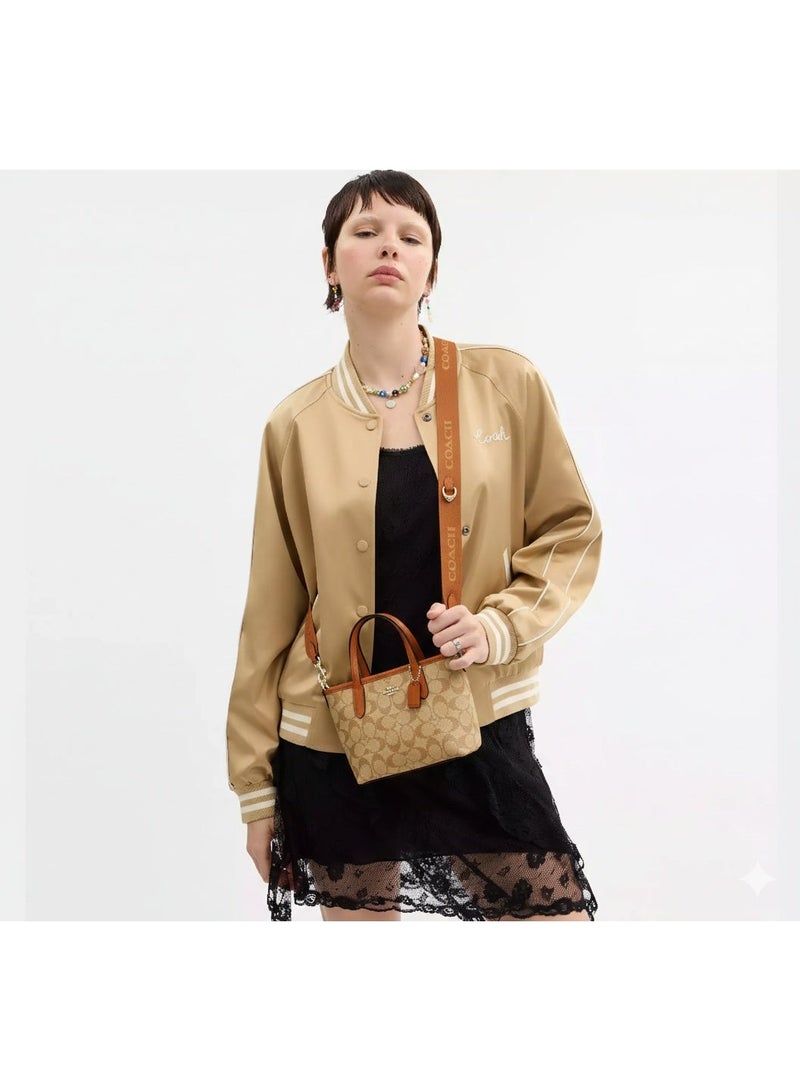 coachoutlet Coach Brown Leather Tote Handbag for Women – Elegant Everyday Shoulder Bag - Image 5